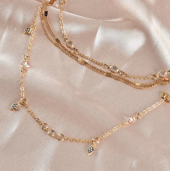 *Lake* Layered Stone Necklace - Picture 2 of 6